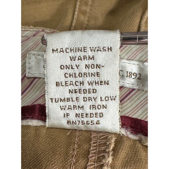 Vintage‎ Abercrombie 1892 Pants Women 10 Short Khaki Chino Wide Leg Utility Y2K - Picture 6 of 6